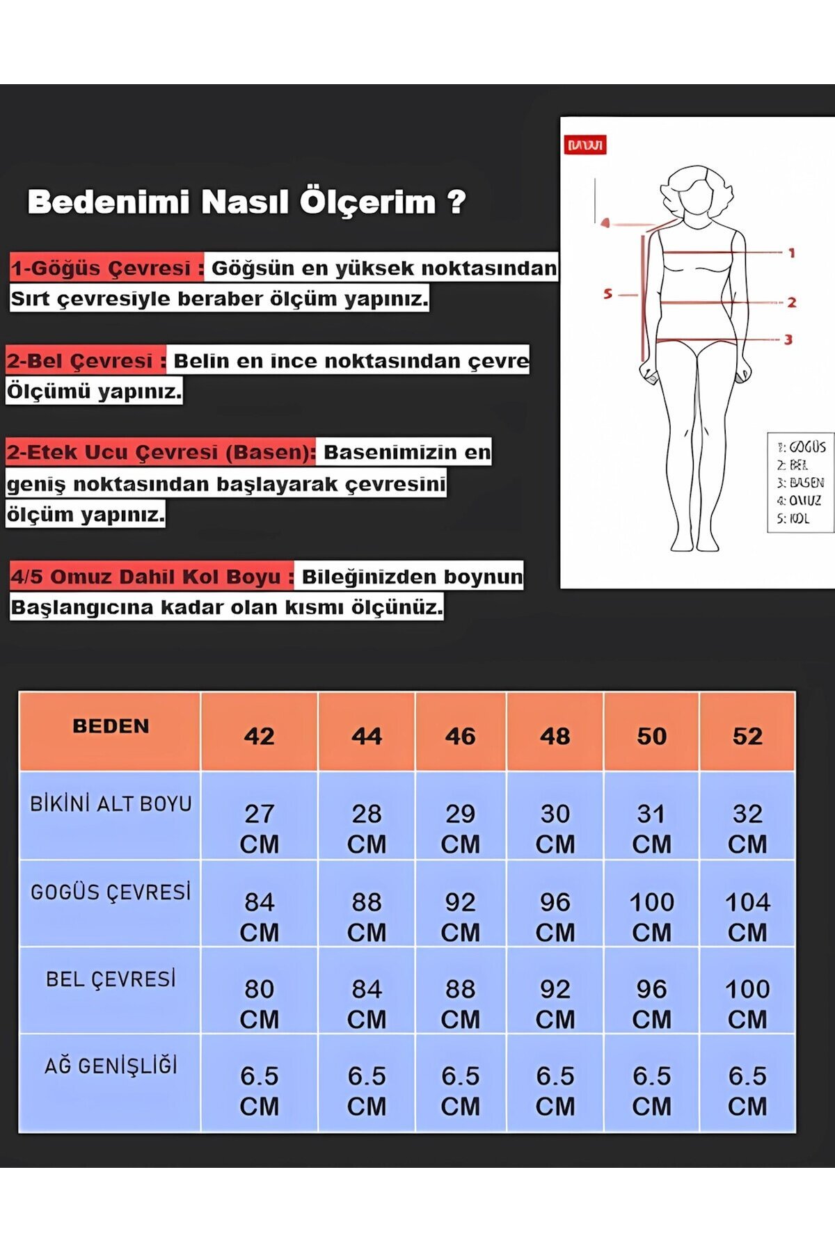 Kadın Siyah Çok Renk Desenli  Astarlı Büyük Beden Bikini Takımı HZL25S-LC03