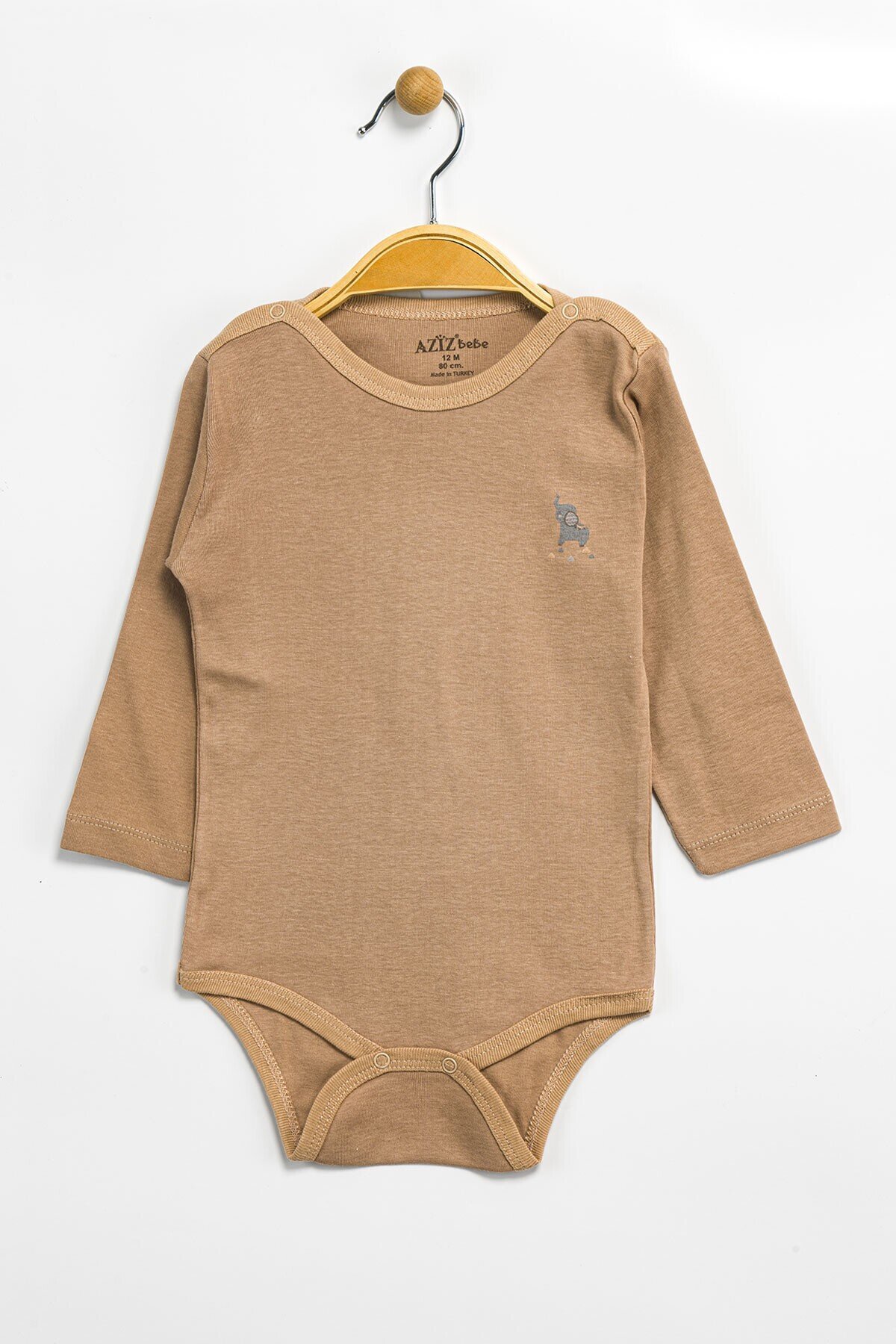 Aziz Bebe Erkek Kız Bebek Çıtçıtlı % 100 Pamuk Body & Zıbın 0 Ay - 12 Ay
