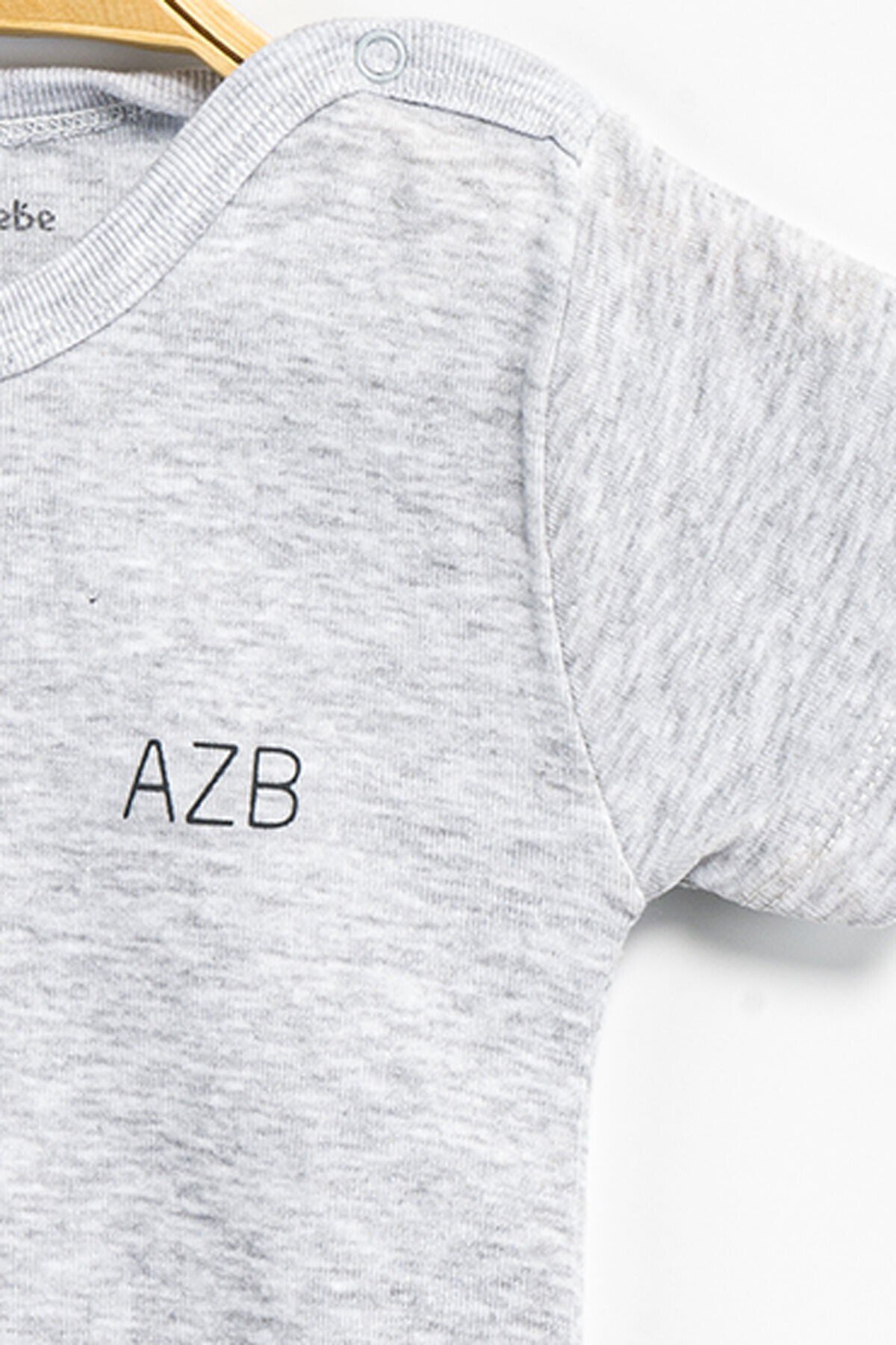 Aziz Bebe Erkek Kız Bebek Çıtçıtlı % 100 Pamuk Body & Zıbın
