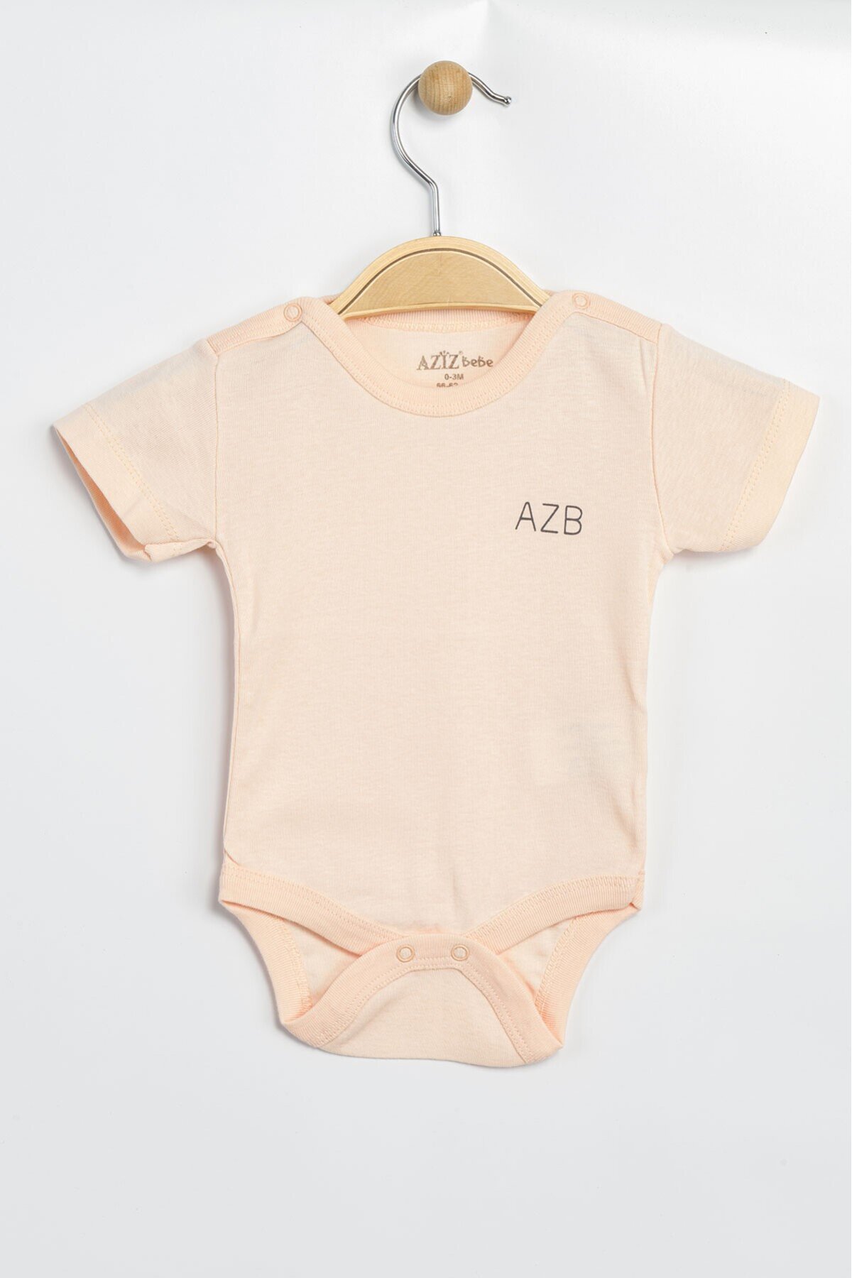 Aziz Bebe Erkek Kız Bebek Çıtçıtlı % 100 Pamuk Body & Zıbın